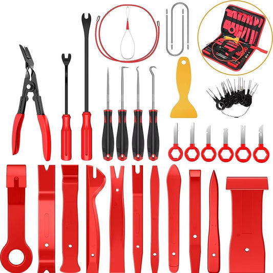 Kit leve smontaggio pannelli e clip auto